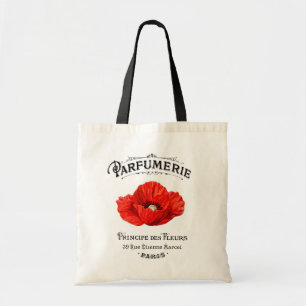 Bolso De Tela Francés Vintage Perfume Maker Red Poppy París