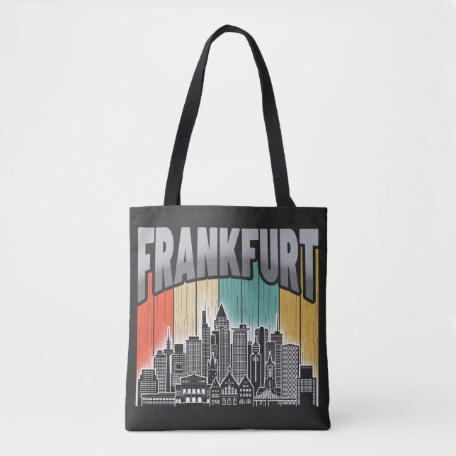 Bolso De Tela Fráncfort Alemania (Anverso)