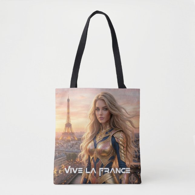 BOLSO DE TELA FRANCIA - PARÍS (Anverso)