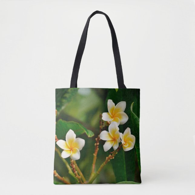 Bolso De Tela Frangipani amarillo (Anverso)