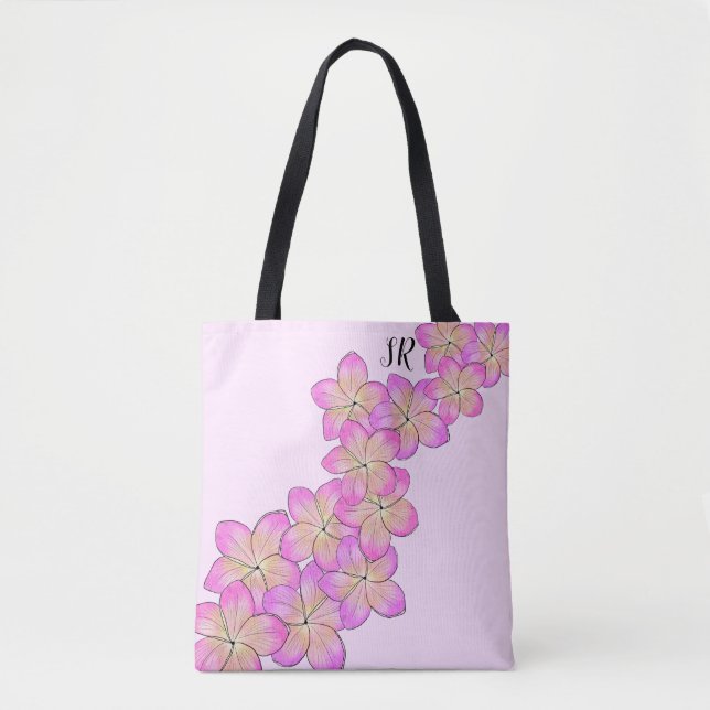Bolso De Tela Frangipani personalizado (Anverso)