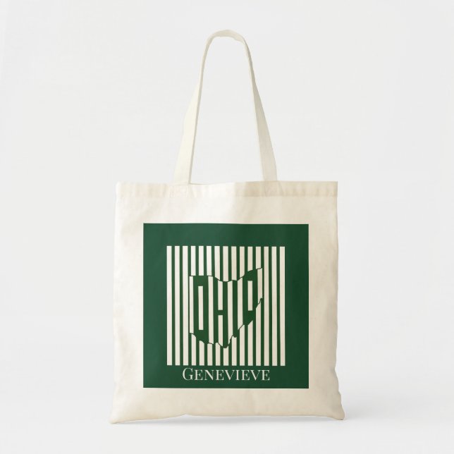 Bolso De Tela Frania Verde de Ohio (Frente)