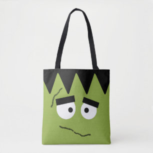 Bolso De Tela Frankenstein divertido hace frente para Halloween