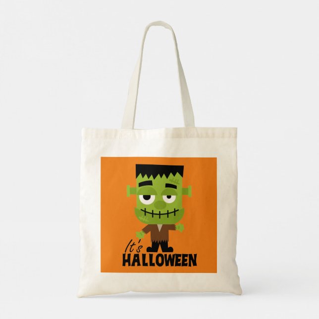 Bolso De Tela Frankenstein es Halloween (Reverso)