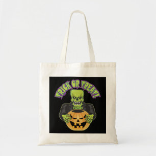 Bolso De Tela Frankenstein Skull