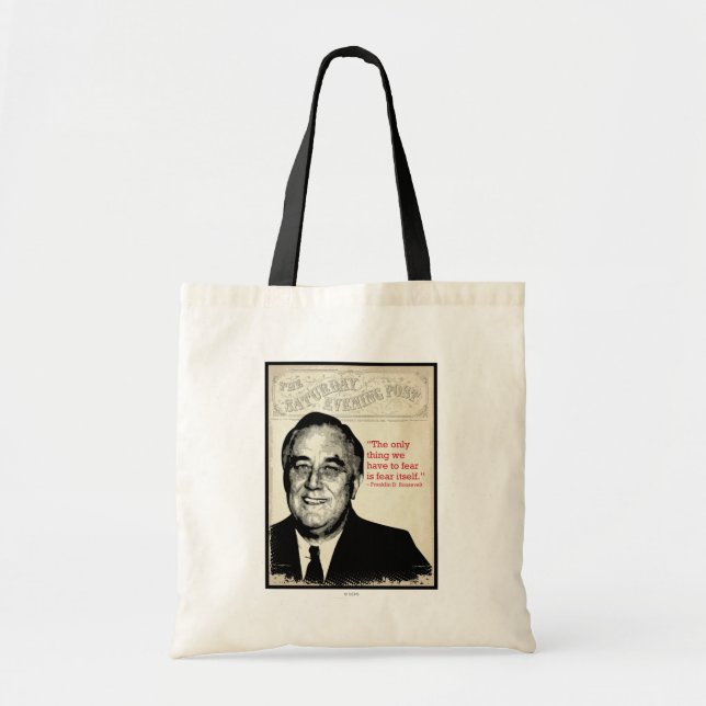 Bolso De Tela Franklin D. Cita de Roosevelt (Frente)