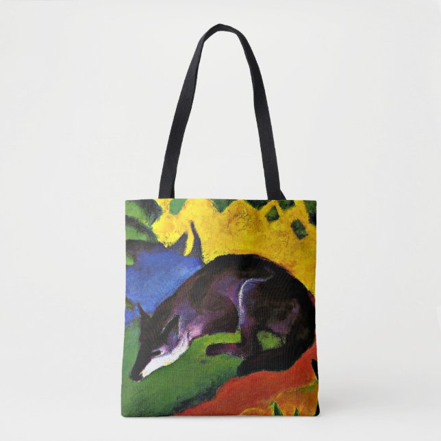 Bolso De Tela Franz Marc - Fox azul (Anverso)