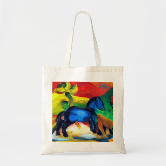 Bolso De Tela Franz Marc Little Blue Pony (Frente)