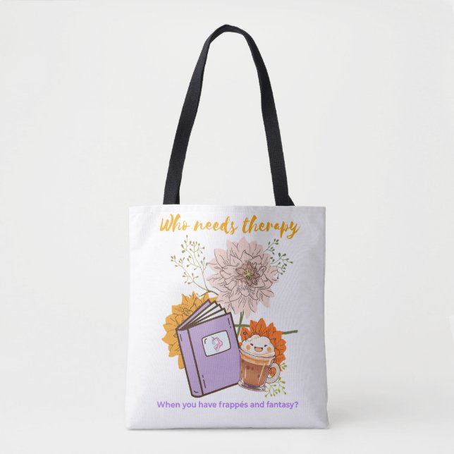 Bolso De Tela Frapturas y fantasía (Anverso)