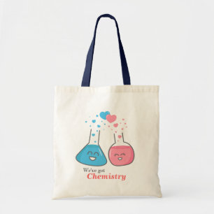 Bolso De Tela Frascos lindos enamorados, tenemos química