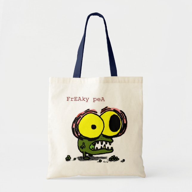 Bolso De Tela Freaky Pea Tote Bag (Frente)