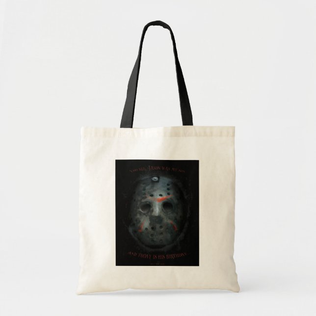Bolso De Tela Freddy vs. Jason | Jason Mask Quote (Frente)