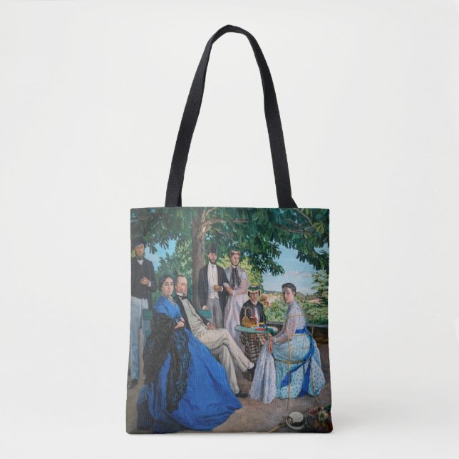 Bolso De Tela Frederic Bazille - La Reunión Familiar (Anverso)