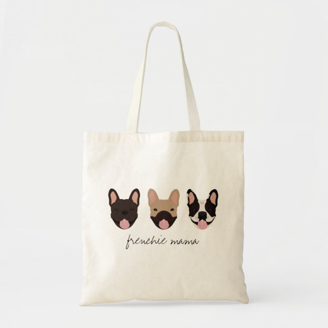 Bolso De Tela Frenchie Mama French Bulldogs (Frente)