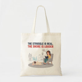 Bolso De Tela Frenchie Snoring Loud Funny Dog Mom Gift