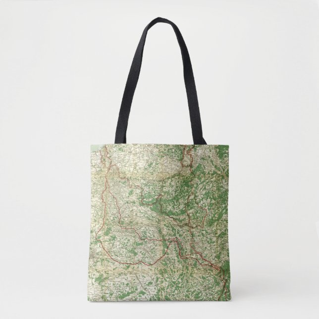 Bolso De Tela Frente occidental del mapa (Anverso)