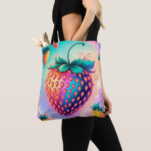 Bolso De Tela Fresa colorida