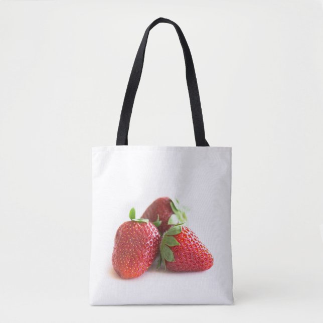 Bolso De Tela Fresas (Anverso)