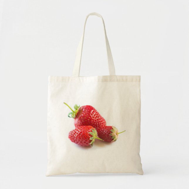 Bolso De Tela Fresas (Frente)