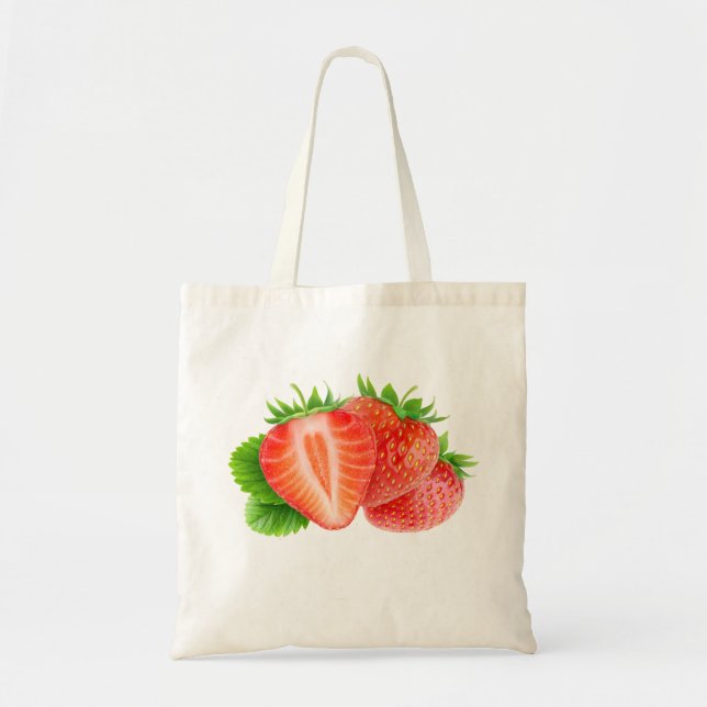 Bolso De Tela Fresas (Frente)