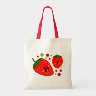 Bolso De Tela Fresas