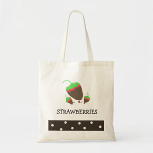 Bolso De Tela Fresas Bañadas en Chocolate