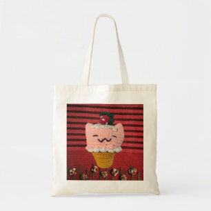 Bolso De Tela ¡Fresas, Crema De Hielo De N-Cream Cone Amigurumi