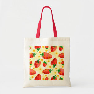 Bolso De Tela Fresas y dias iluminadas por el sol