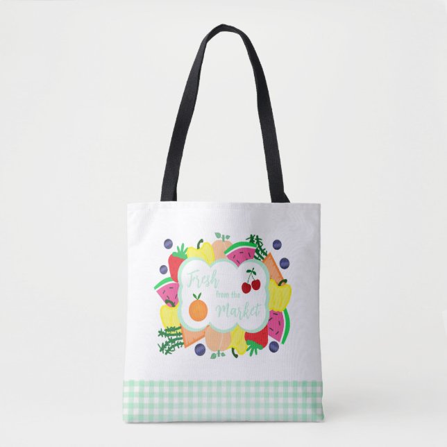 Bolso De Tela Fresco del mercado (Anverso)