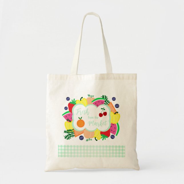 Bolso De Tela Fresco del mercado (Frente)