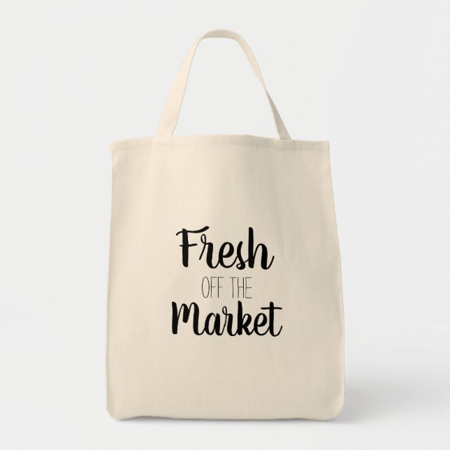 Bolso De Tela Fresh Off The Market Funny (Frente)
