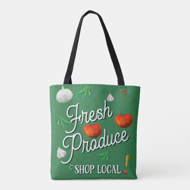 Bolso De Tela Fresh produce, shop local (Reverso)