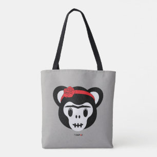 Bolso De Tela Frida Kahlo el   FridaMoji - día del mono muerto
