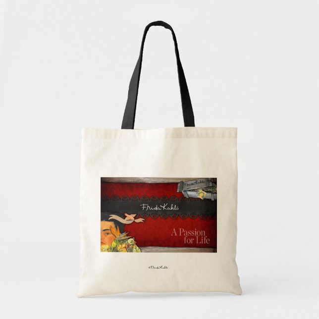 Bolso De Tela Frida Kahlo - Pasión por la vida (Frente)