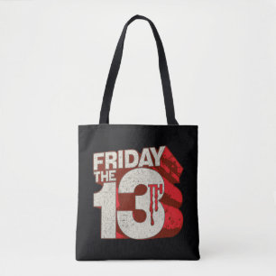 Bolso De Tela Friday the 13th   Bleeding Stacked 3D Logo