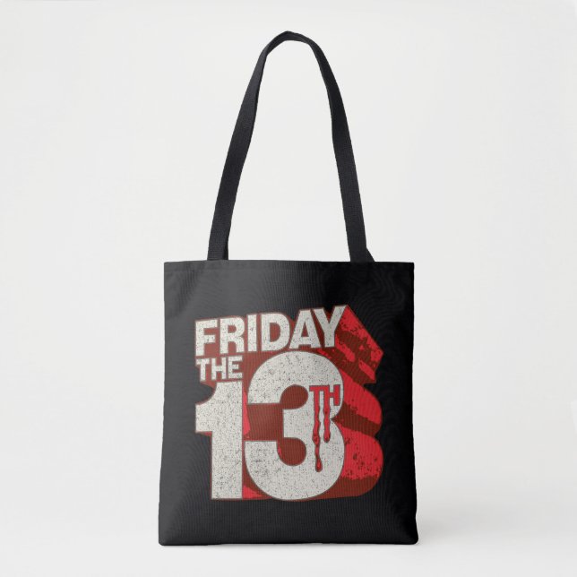 Bolso De Tela Friday the 13th | Bleeding Stacked 3D Logo (Anverso)