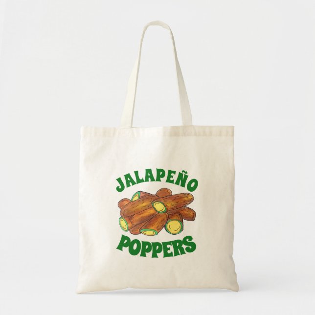 Bolso De Tela Fried Jalapeño Poppers Green Hot Jalapeno Pepper (Frente)