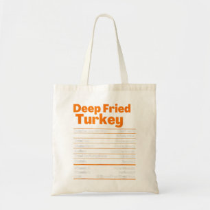 Bolso De Tela Fried Turquía Shirt Acción de Gracias por Nutrició