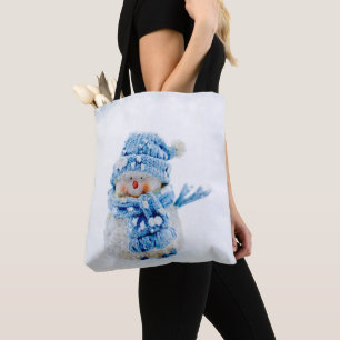 Bolso De Tela Friend helado en azul