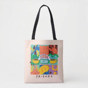 Bolso De Tela FRIENDS™ Central Perk Gráfico Vibrante