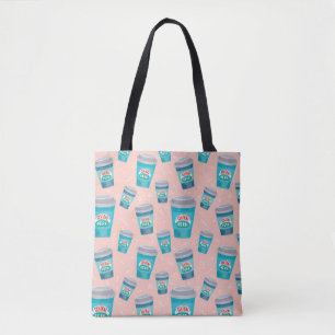 Bolso De Tela FRIENDS™ Patrón de Taza de Café de Central Perk