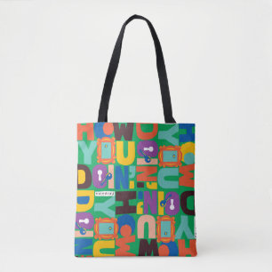 Bolso De Tela FRIENDS™ Patrón Vibrante 'How You Doin''