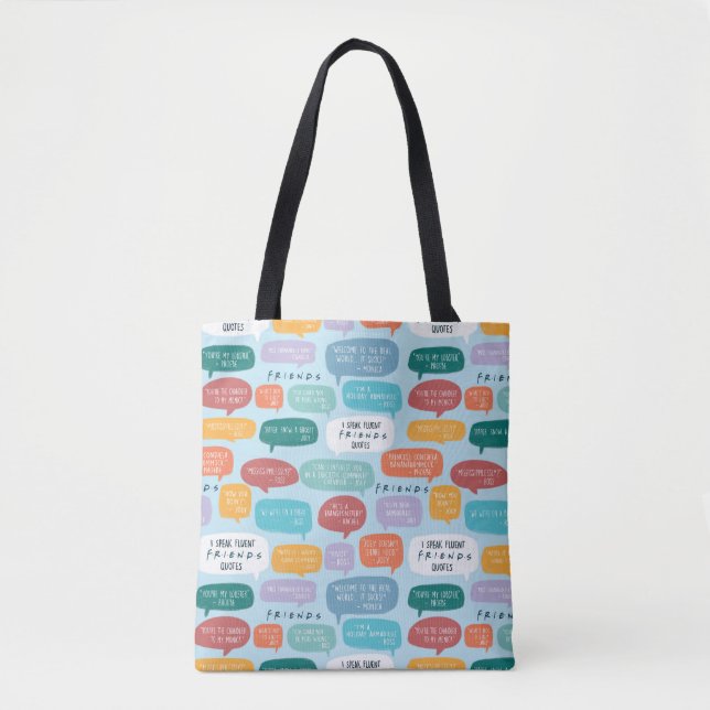 Bolso De Tela FRIENDS™ Quote Pattern (Anverso)