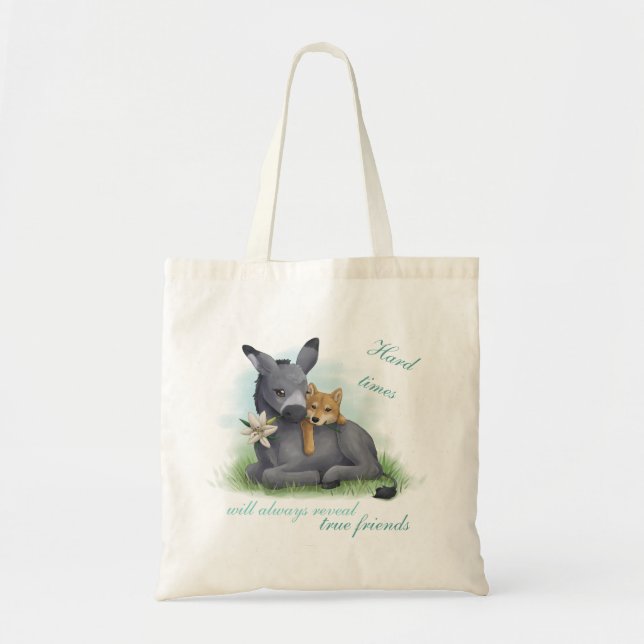 Bolso De Tela Friendship Shiba Donkey Inu & (Frente)