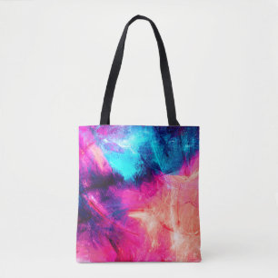 Bolso De Tela Frío multicolor hermoso patrón futurista. Abst