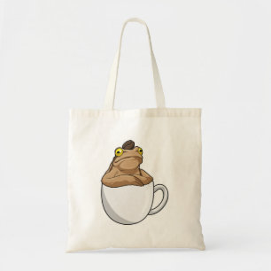 Bolso De Tela Frog Coffee frijol