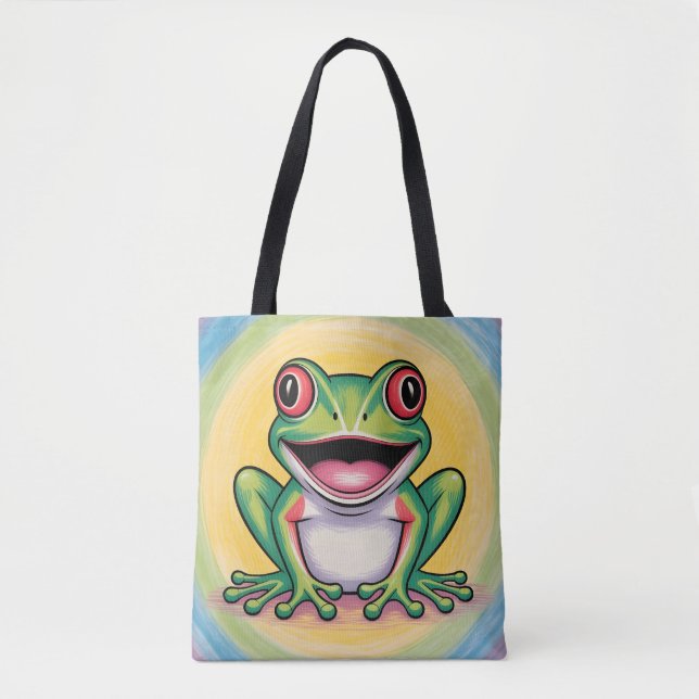 Bolso De Tela Frog’s Gentle Smile (Anverso)