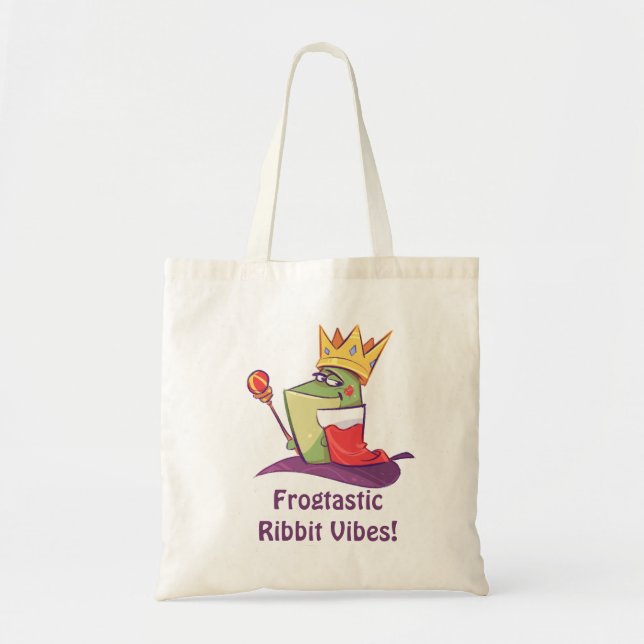 Bolso De Tela ¡Frogtastic Vibes! (Frente)