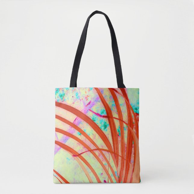 Bolso De Tela Fronds Go Red (Anverso)