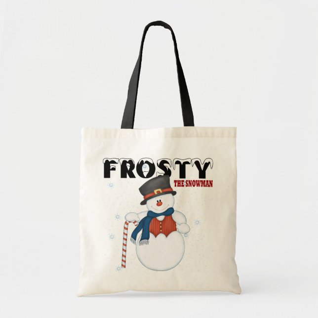 Bolso De Tela Frosty el hombre de nieve (Frente)